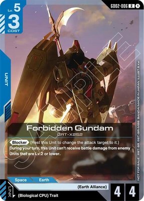 Forbidden Gundam (Store Tournament Participant Pack 04), Gundam Promotional Cards
