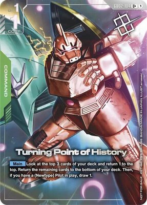 Turning Point of History (Store Tournament Winner Pack 04), Gundam Promotional Cards