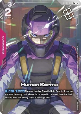 Human Karma (Store Tournament Winner Pack 04), Gundam Promotional Cards