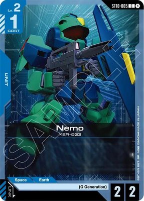 Nemo, Starter Deck 10: Generation Pulse