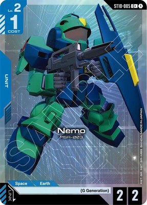 Nemo (C+), Starter Deck 10: Generation Pulse