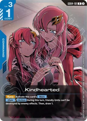 Kindhearted (Store Tournament Participation Pack 05), Gundam Promotional Cards