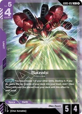 Sazabi (GD05-052), Freedom Ascension