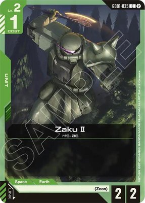 Zaku II, Deck Build Box Freedom Ascension