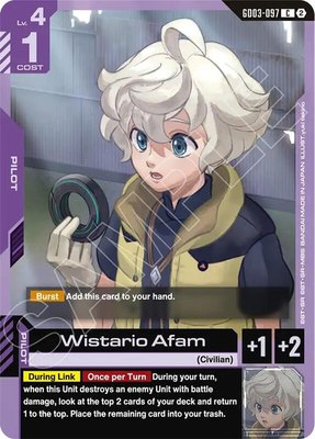 Wistario Afam, Deck Build Box Freedom Ascension