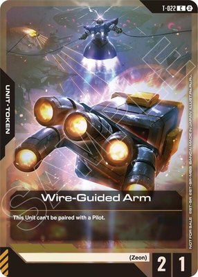 Wire-Guided Arm (T-022) Token (Left Hand) (World Championship Regionals 26-27 Season 2), Gundam Promotional Cards