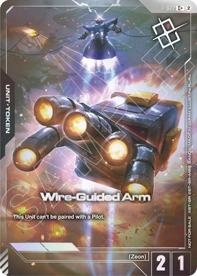Wire-Guided Arm (T-022) Token (Left Hand) (World Championship Regionals 26-27 Season 2) (Finalist), Gundam Promotional Cards